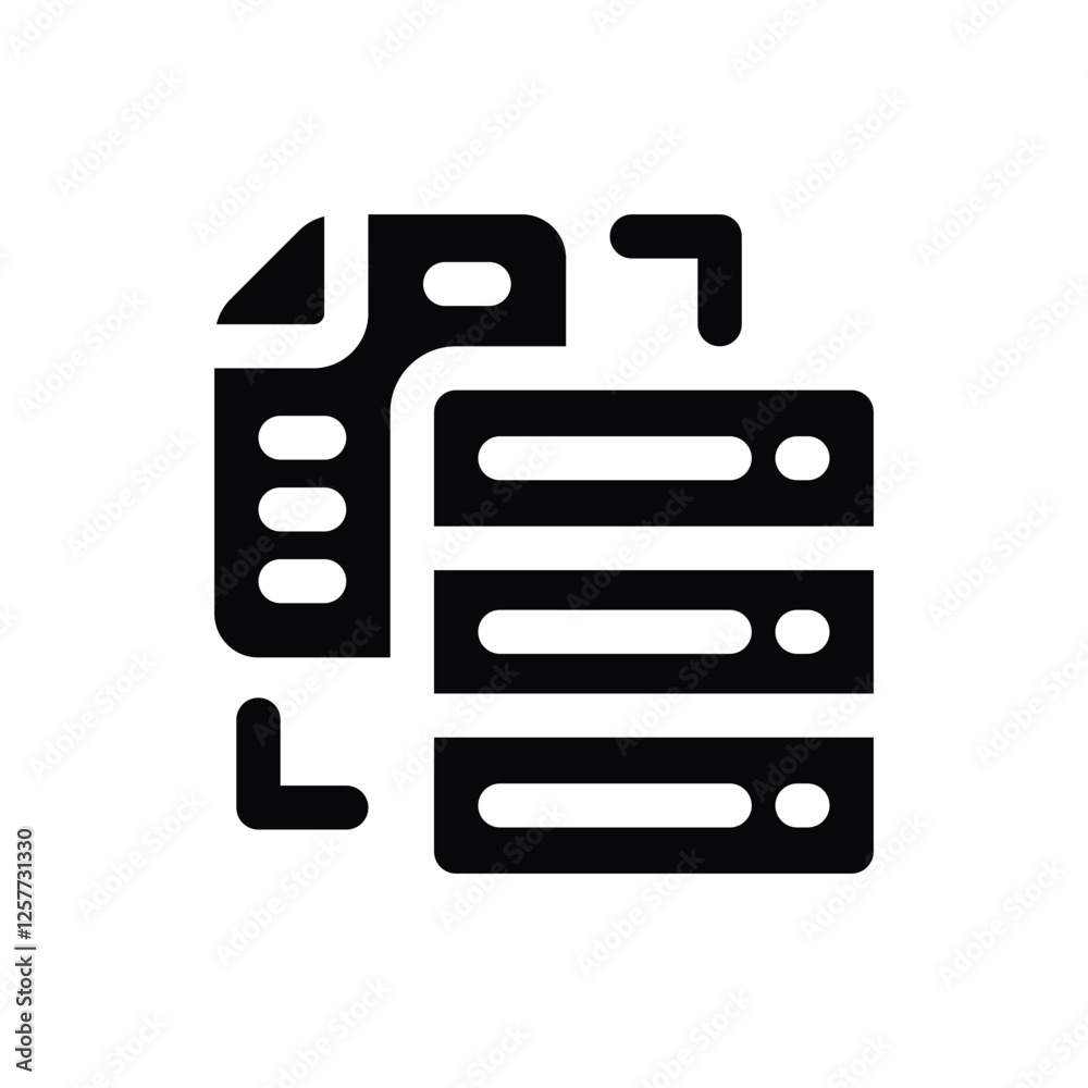 database solid icon. vector icon for your website, mobile, presentation, and logo design. database solid icon. vector icon for your website, mobile, presentation, and logo design.