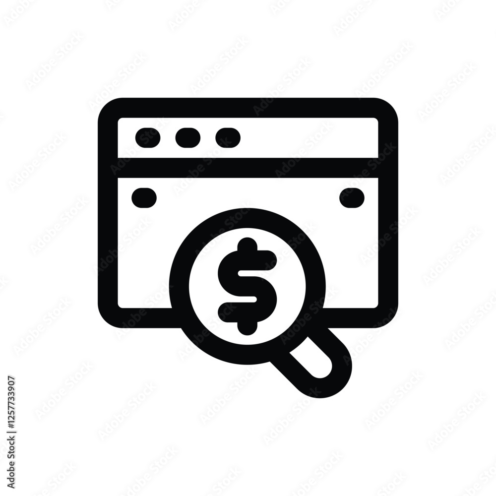 data research line icon. vector icon for your website, mobile, presentation, and logo design. data research line icon. vector icon for your website, mobile, presentation, and logo design.