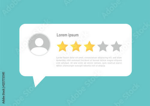 A vector graphic of a testimonial speech bubble, perfect for customer reviews, feedback sections, and social media highlights. Ideal for web design, marketing, and branding.