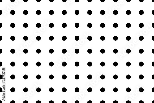 Polka Dots Seamless Pattern Black and White