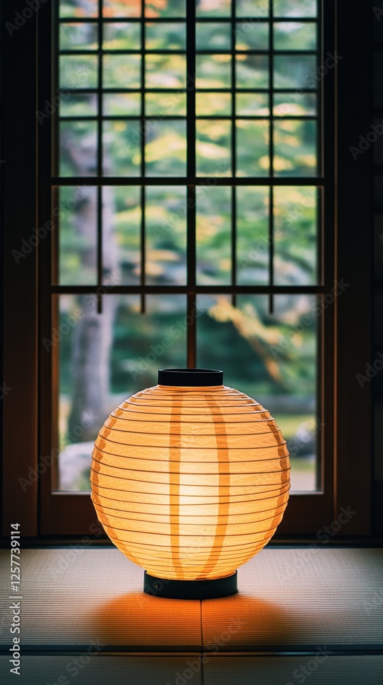 Minimalist Japanese Lantern, Serene Lighting for Modern Aesthetics