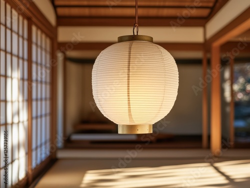 Minimalist Japanese Lantern, Serene Lighting for Modern Aesthetics