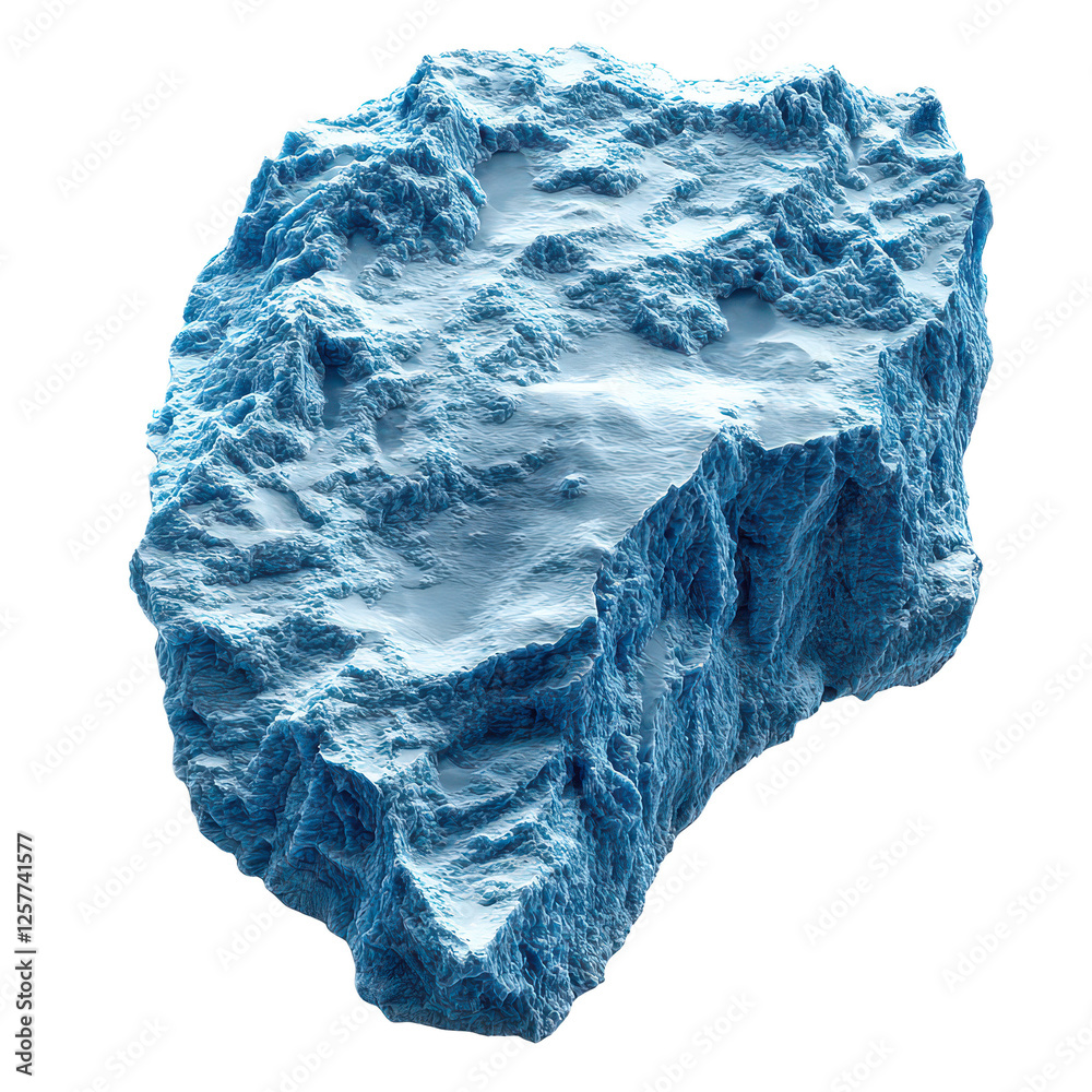 Fototapeta premium Iceland Sheet isolated on transparent background, PNG