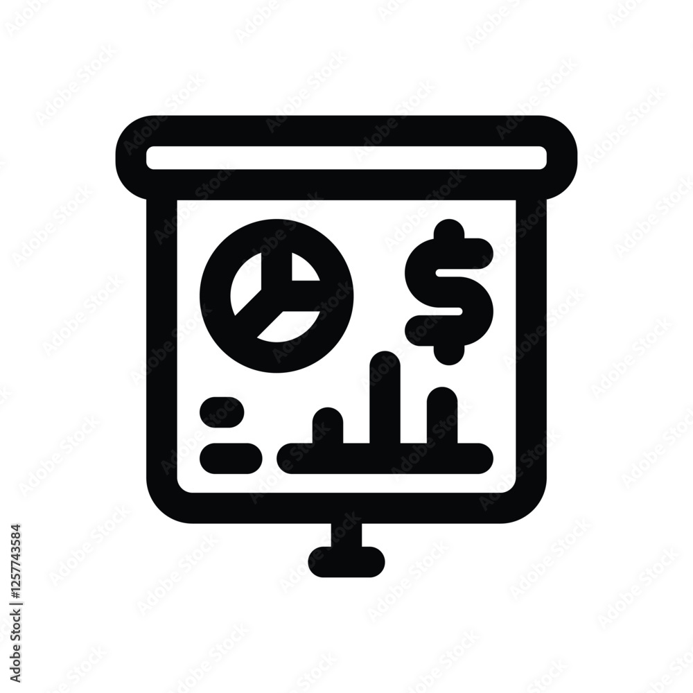 presentation line icon. vector icon for your website, mobile, presentation, and logo design.