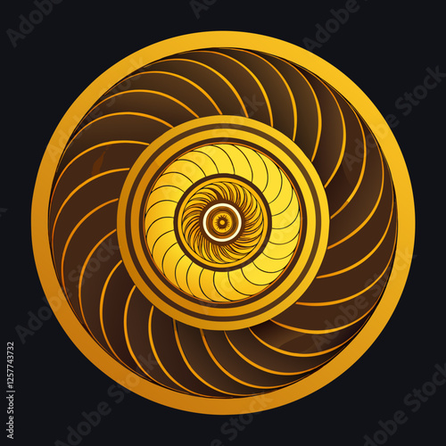 golden spiral.