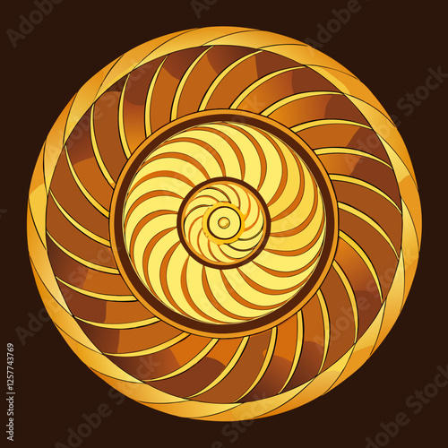 golden spiral.