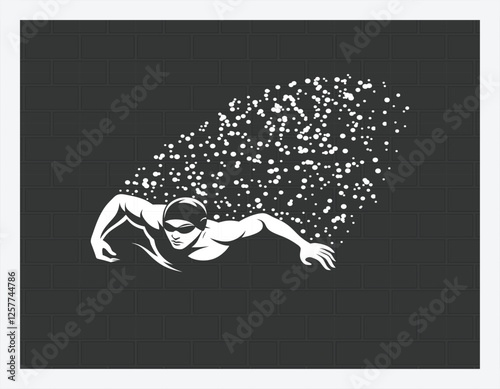 
Swim T Shirt Design, Adventure T Shirt, Custom t-shirt design, Outdoor, Mountain,T Shirt Design illustration
