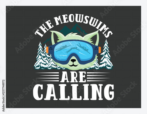 
Swim T Shirt Design, Adventure T Shirt, Custom t-shirt design, Outdoor, Mountain,T Shirt Design illustration
