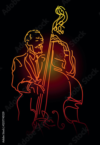 Jazz bass player