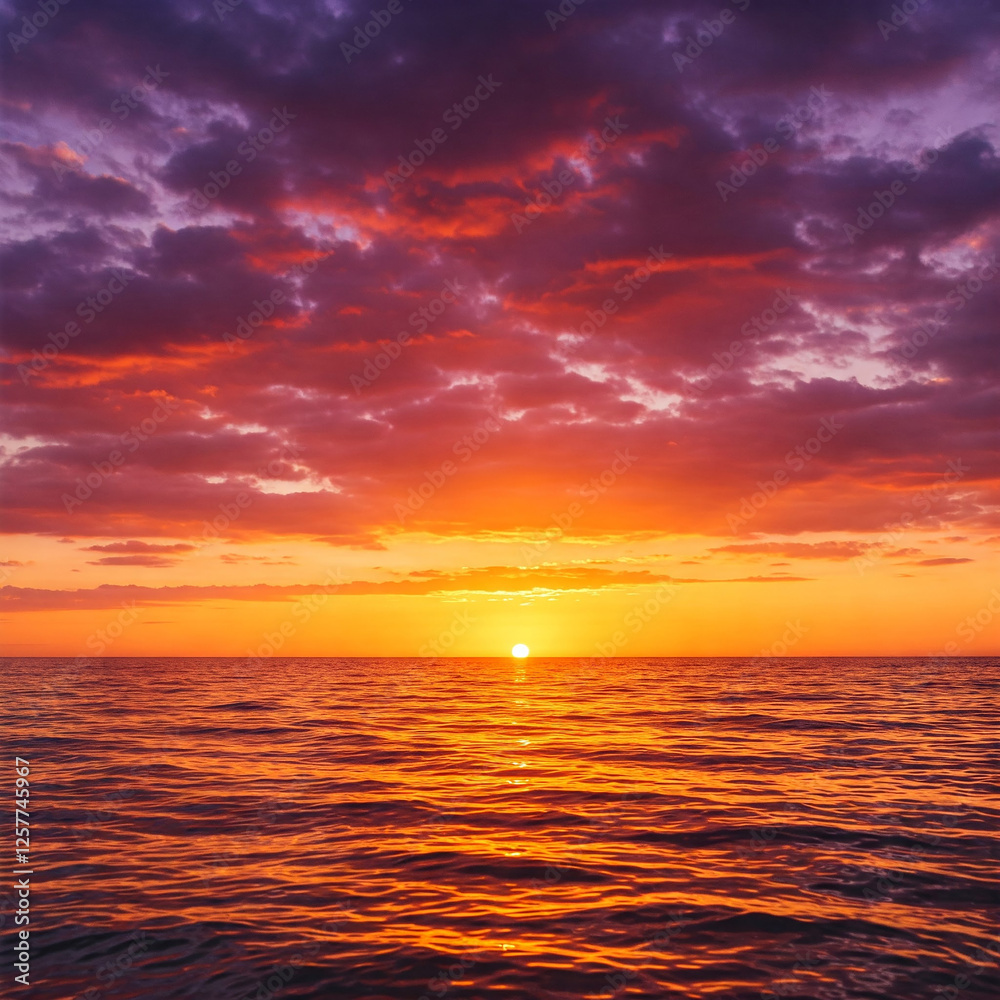 Obraz premium sunset over the sea