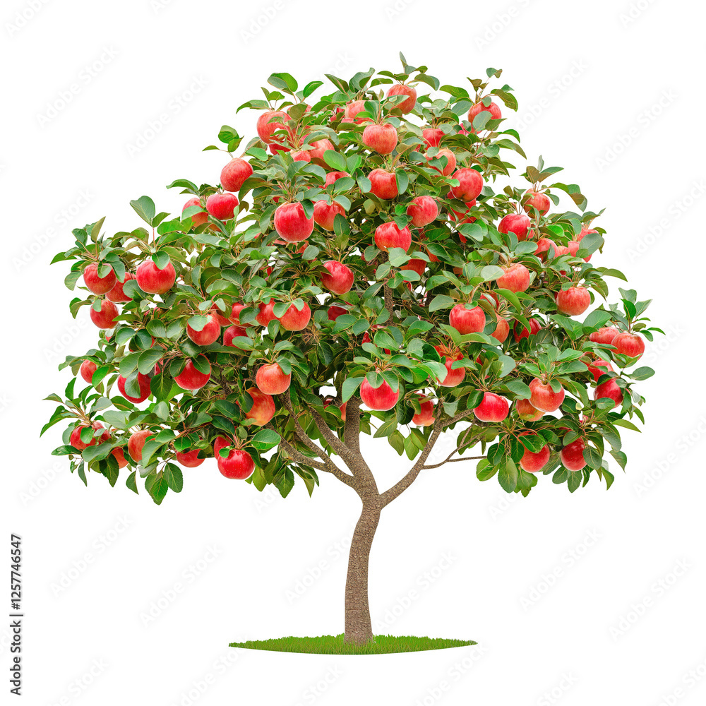 Apple tree isolated on transparent background Apple tree isolated on transparent background