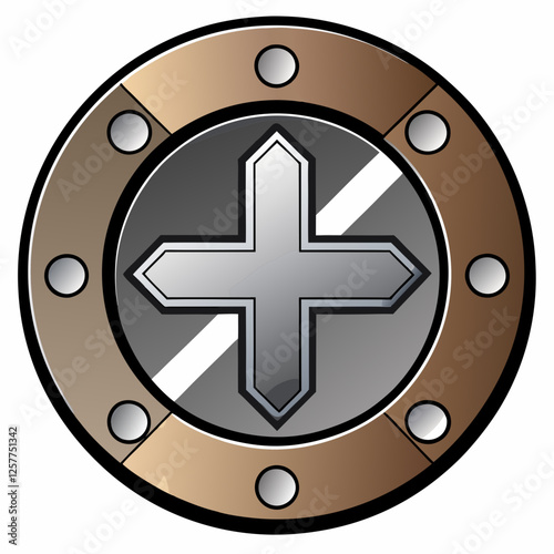 metallic cross 