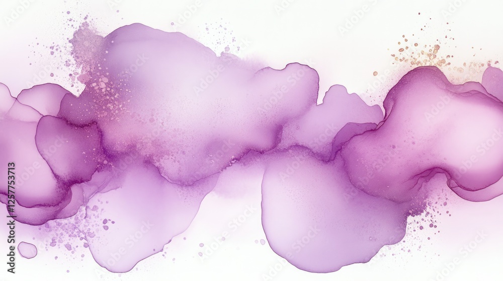 Obraz premium Purple watercolor wallpaper