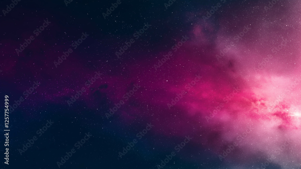 Fototapeta premium stunning pink galaxy abstract background filled with scattered stars, creating cosmic atmosphere