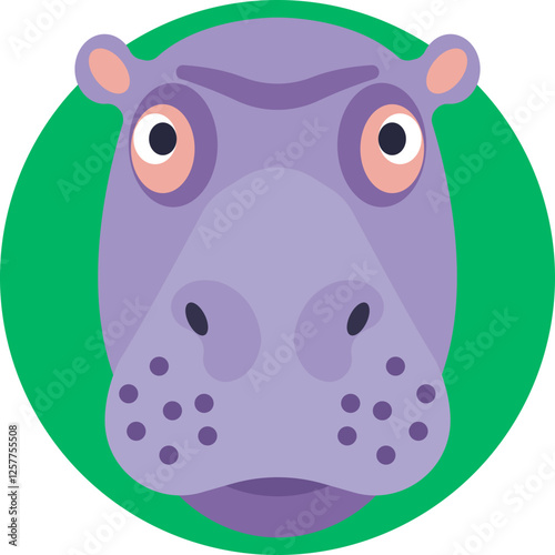 Hippo illustration, highlighting South Africa's rich natural heritage and wildlife conservation efforts.