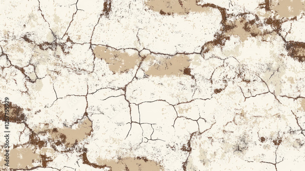 Cracked, textured, beige and brown surface. Cracked, textured, beige and brown surface.