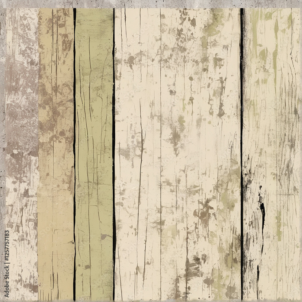 Obraz premium Textured wooden background with a rustic, weathered appearance featuring vertical stripes in earthy tones.