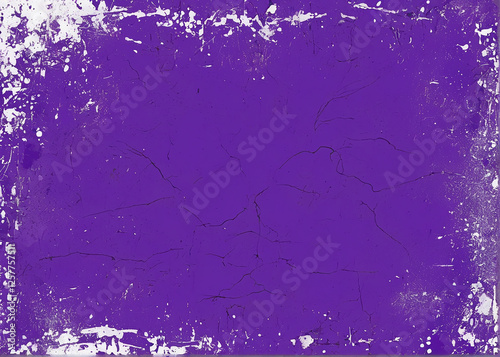 A vibrant, textured purple background with distressed and grunge effects.