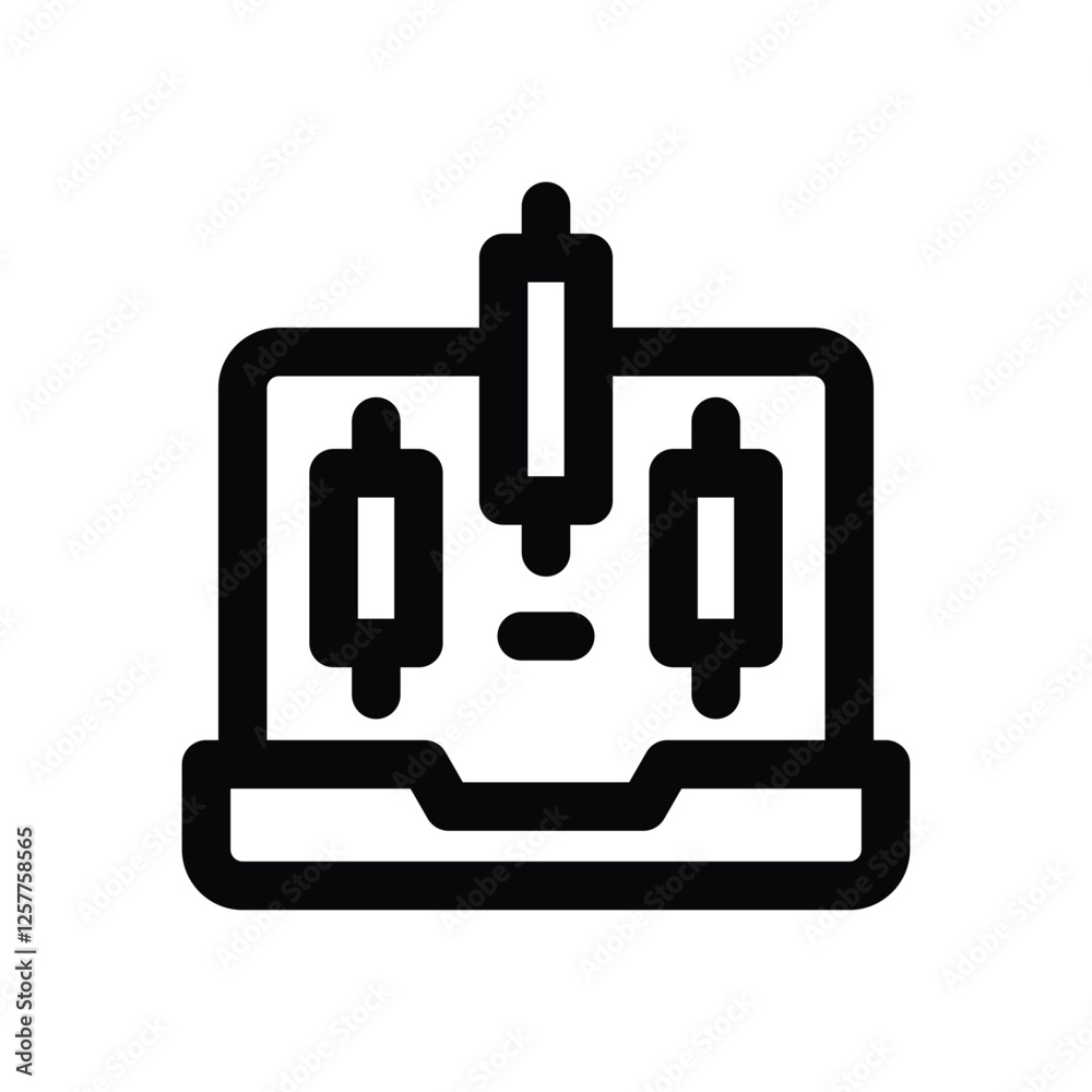 laptop line icon. vector icon for your website, mobile, presentation, and logo design. laptop line icon. vector icon for your website, mobile, presentation, and logo design.