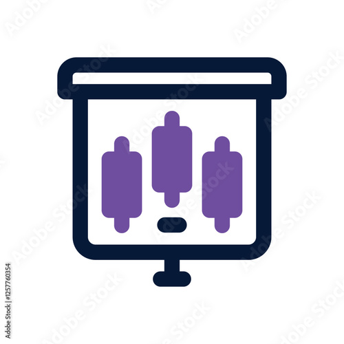 presentation dual tone icon. vector icon for your website, mobile, presentation, and logo design.