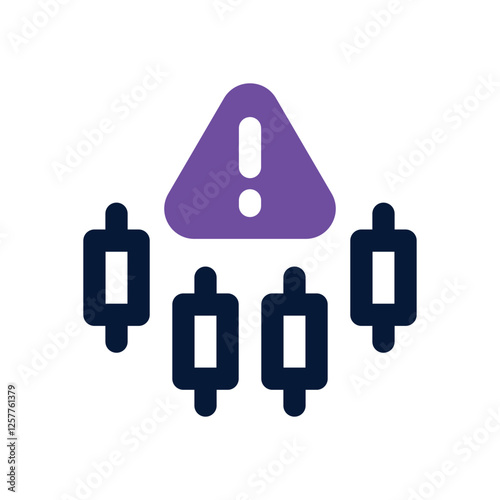 risk dual tone icon. vector icon for your website, mobile, presentation, and logo design.