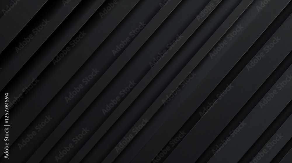 Obraz premium Minimalist dark abstract wallpaper with diagonal lines and copy space. Design template with white center text area. Ideal for banners.