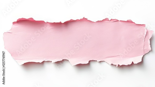 Wallpaper Mural Ripped pink paper on a white background Torontodigital.ca
