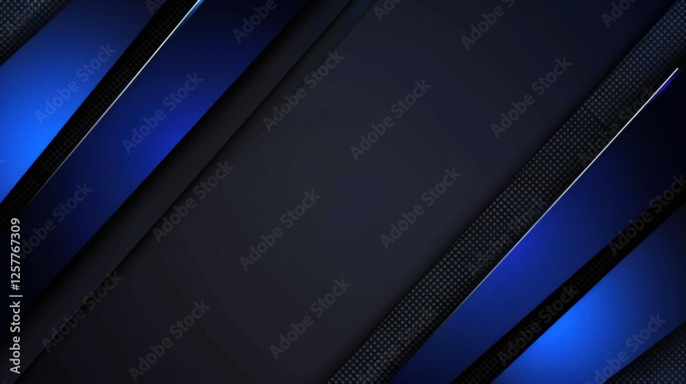 Dark Blue Background with Diagonal Lines and Triangles, Banner Template with White Space for Text. Minimalist Abstract Wallpaper with Copy Space on Blue Background. Geometric Modern Wallpaper. Dark Blue Background with Diagonal Lines and Triangles, Banner Template with White Space for Text. Minimalist Abstract Wallpaper with Copy Space on Blue Background. Geometric Modern Wallpaper.