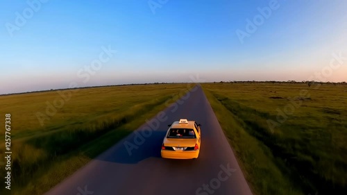 Car Journey on Rural Road