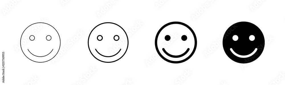 Smile icon vector isolated on white background. Smile vector icon. Emoticon Icon vector. Emoji Smile icon vector isolated on white background. Smile vector icon. Emoticon Icon vector. Emoji