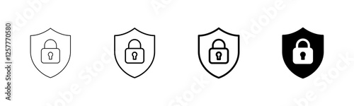 Security icon vector isolated on white background. protection icon. privacy. vpn