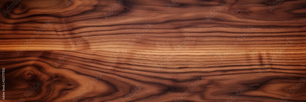 Close-Up Texture of Walnut Wood with Rich Brown Grains and Unique Patterns for Interior Design and Craft Projects