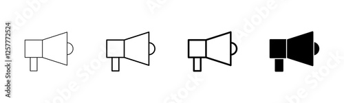 Megaphone icon vector isolated on white background. Loudspeaker icon vector. Volume icon