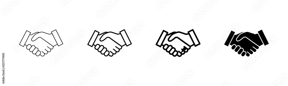 Business handshake icon vector isolated on white background. Handshake icon vector. contract agreement. Trust icon vector. Deal. Done. partnership icon Business handshake icon vector isolated on white background. Handshake icon vector. contract agreement. Trust icon vector. Deal. Done. partnership icon