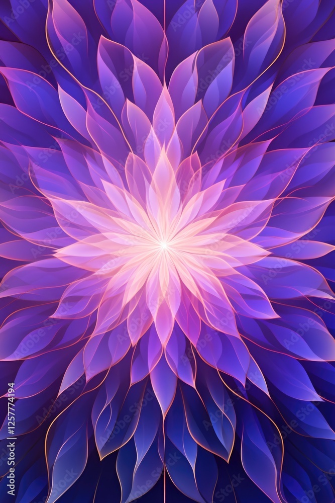 Obraz premium Radiant Purple Lotus Petal Background