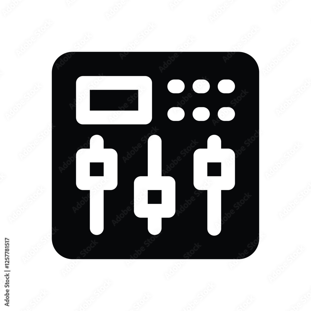 equalizer solid icon. vector icon for your website, mobile, presentation, and logo design. equalizer solid icon. vector icon for your website, mobile, presentation, and logo design.