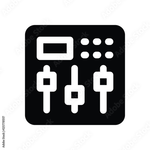 equalizer solid icon. vector icon for your website, mobile, presentation, and logo design.