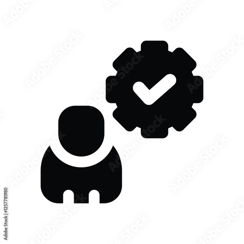 administrator solid icon. vector icon for your website, mobile, presentation, and logo design.