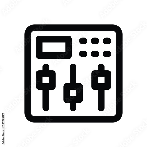 equalizer line icon. vector icon for your website, mobile, presentation, and logo design.