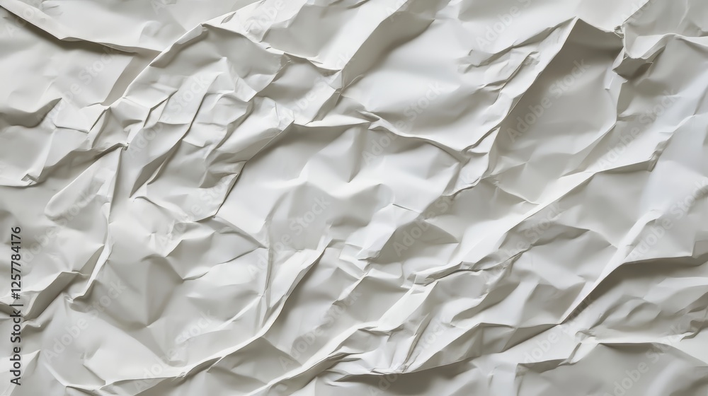 Fototapeta premium Crumpled sheet, abstract paper texture background