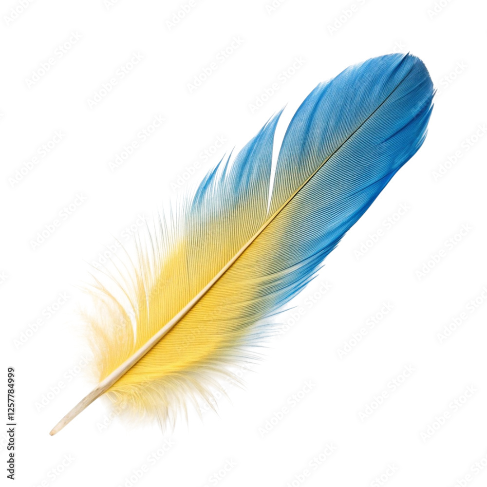 Fototapeta premium Feather isolated on transparent background Generative Ai