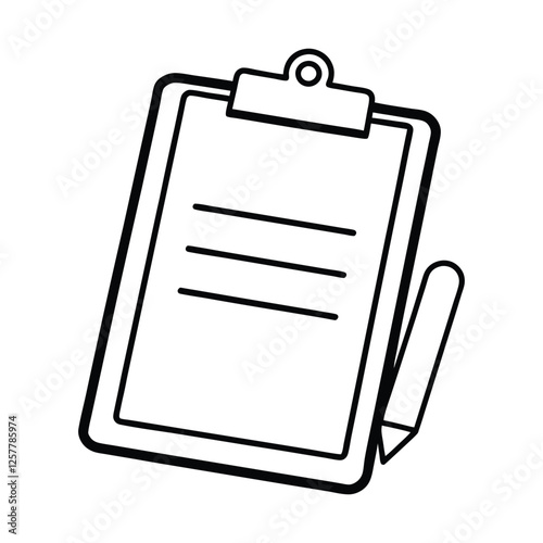 clipboard with pencil