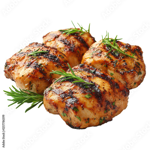 Grilled Chicken isolated on transparent background