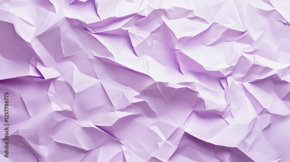 Naklejka premium Crumpled paper texture in shades of purple