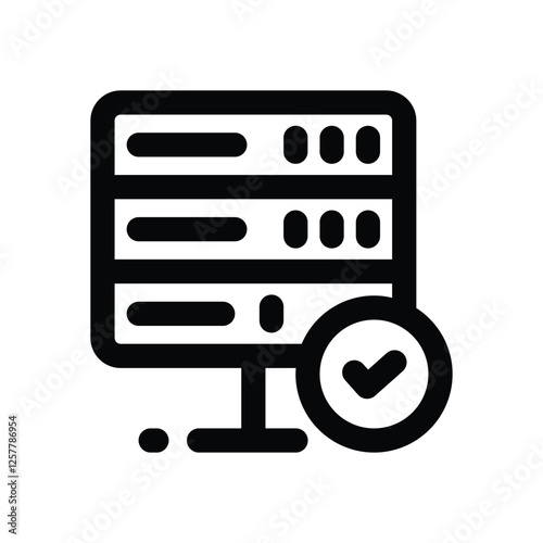 server line icon. vector icon for your website, mobile, presentation, and logo design.