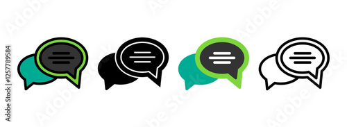 Set of Chat Bubbles Icon