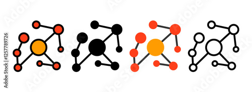 Set of Knowledge Graph Icon