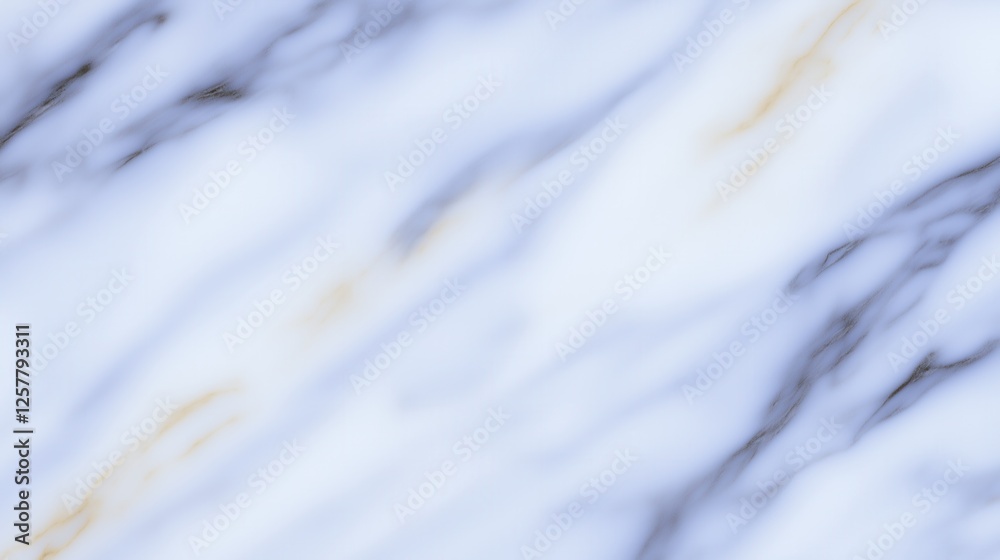 Obraz premium Elegant white and blue marble texture with subtle gold veins