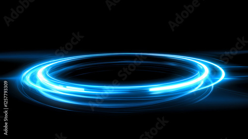 Blue light technology background