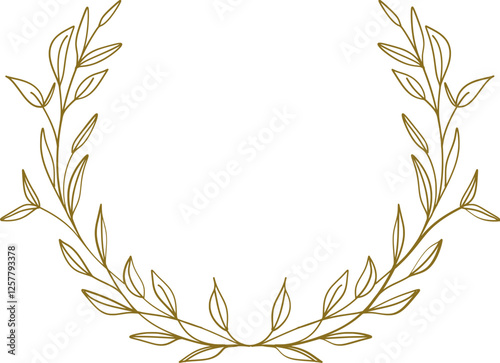Flower Wreath Lineart